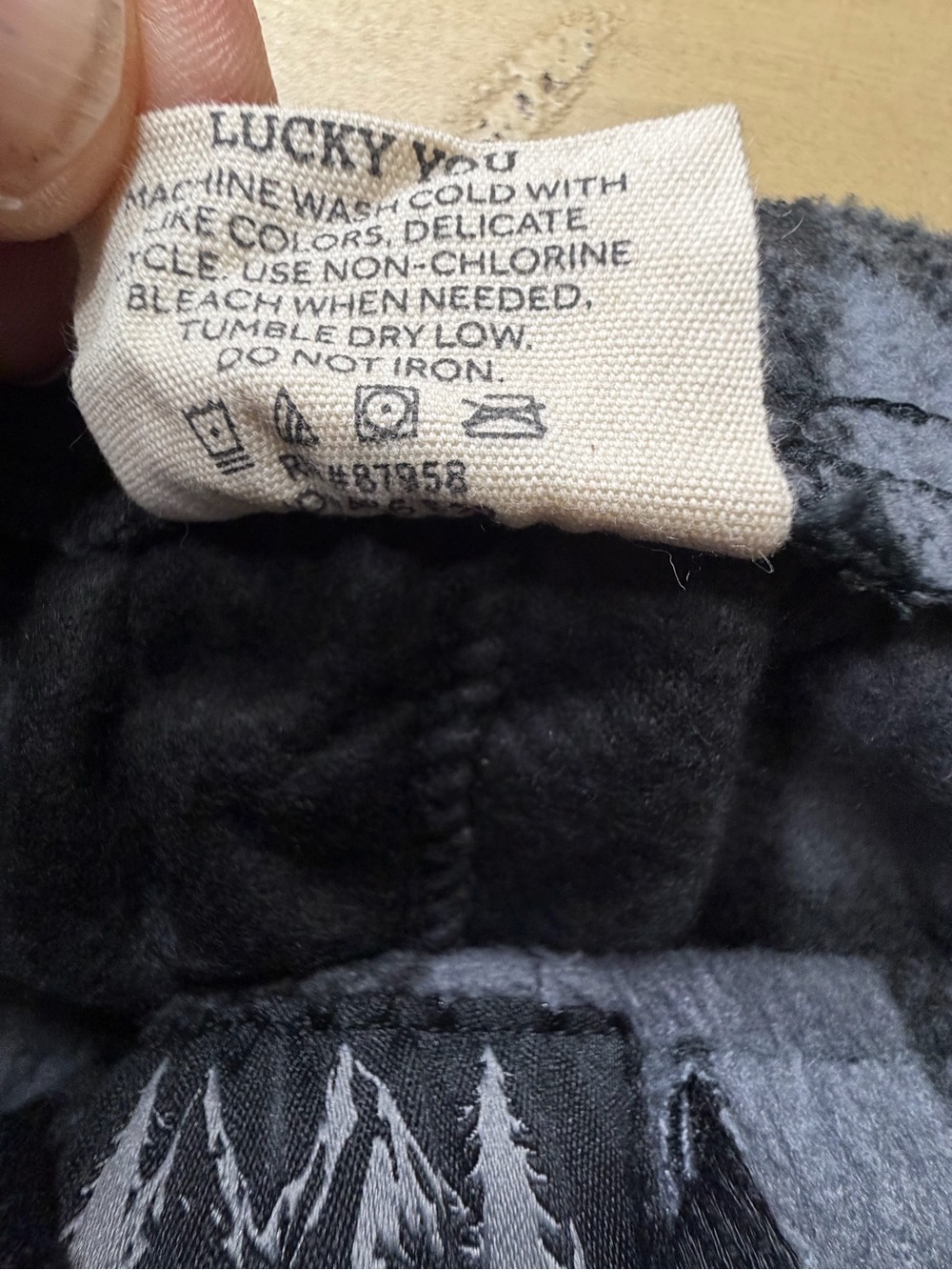 Lucky Brand Gray and Black Plaid Lounge Pants - Picture 4 of 5